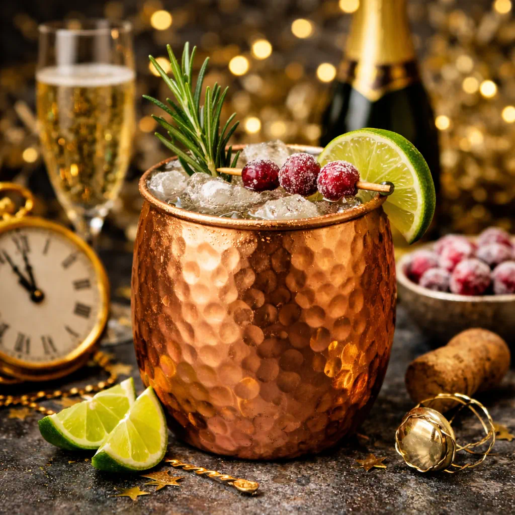 midnight champagne mule