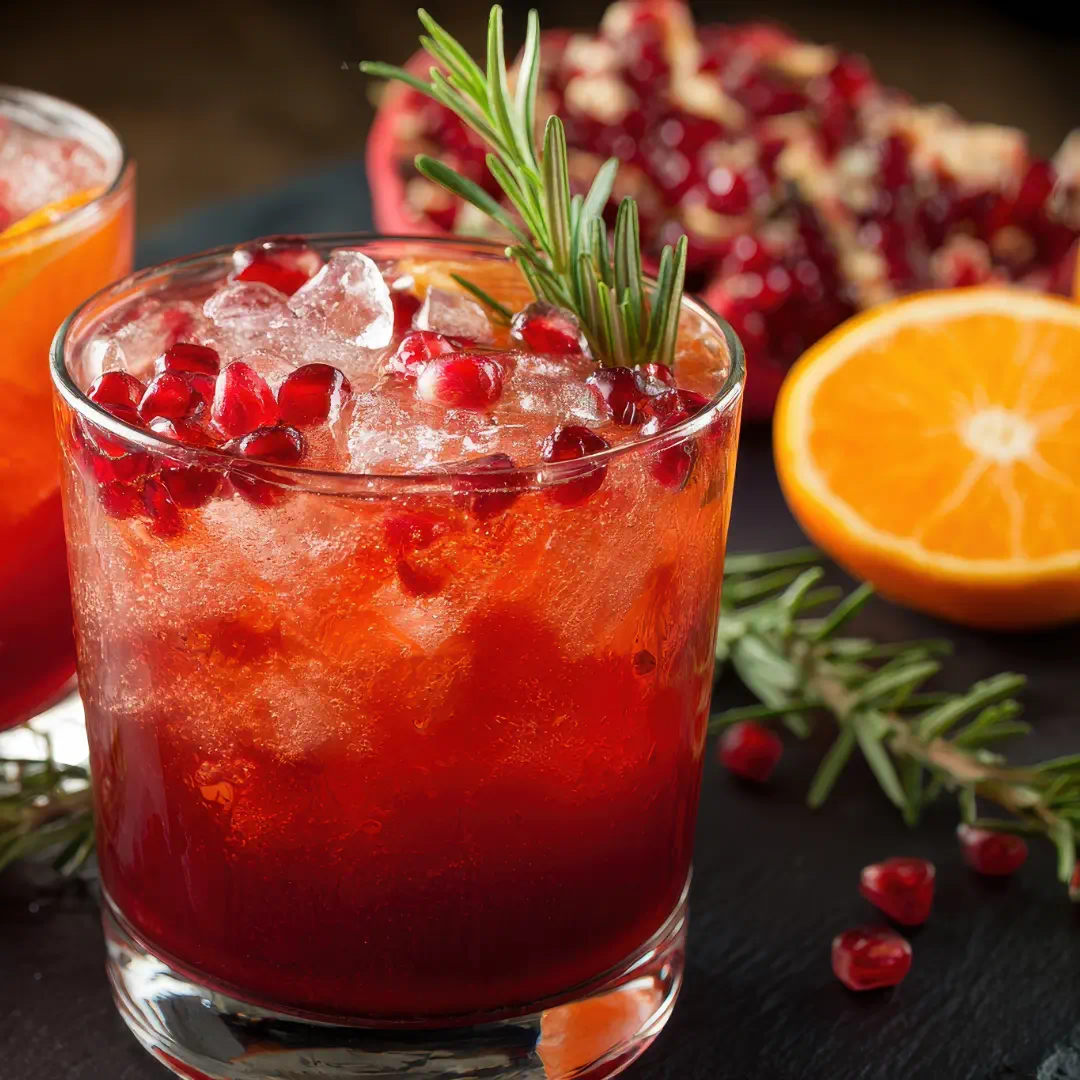 pomegranate prosecco punch